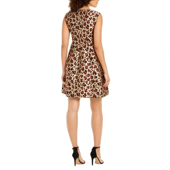Anne Klein Cheetah Print Fit & Flair Dress - Picture 3 of 3